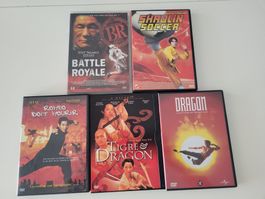 Lot de 5 DVDs d'action - arts martiaux