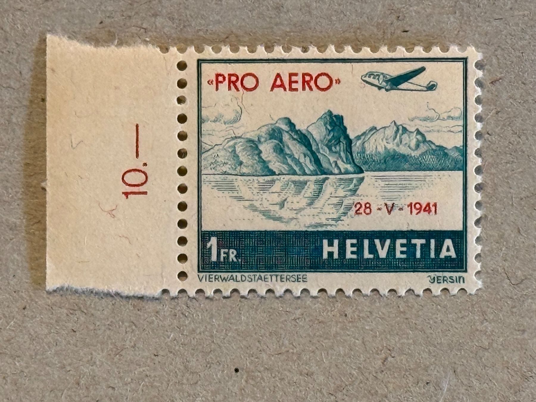 Alle Briefmarken: F35, postfrisch, Druckverschiebung – Gebraucht aus Aarau von hilde47