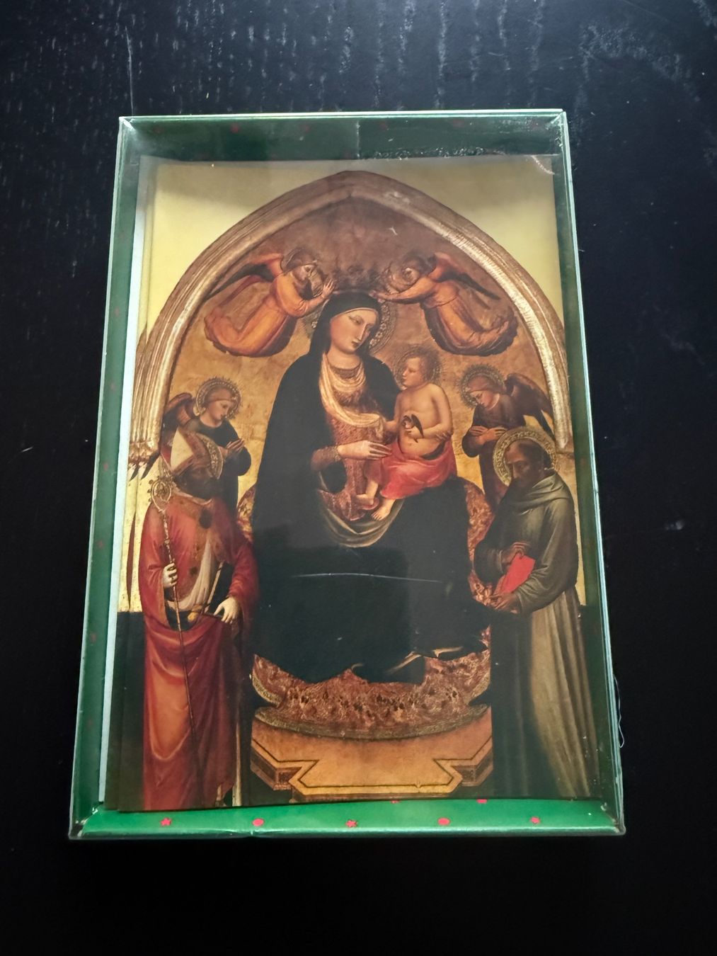 Cartoline: Weihnachtskarten Set, Kirchenfenster 2Stk. – Usato da Erstfeld venduto da Uhu1980
