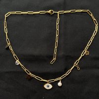 18KGP Nazar Auge Charms Halskette