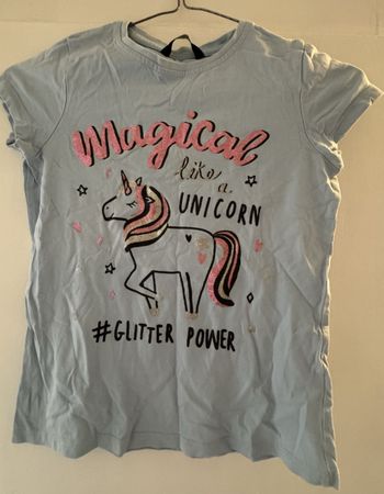 George unicorn t-shirt size 8-9 years magical glitter power