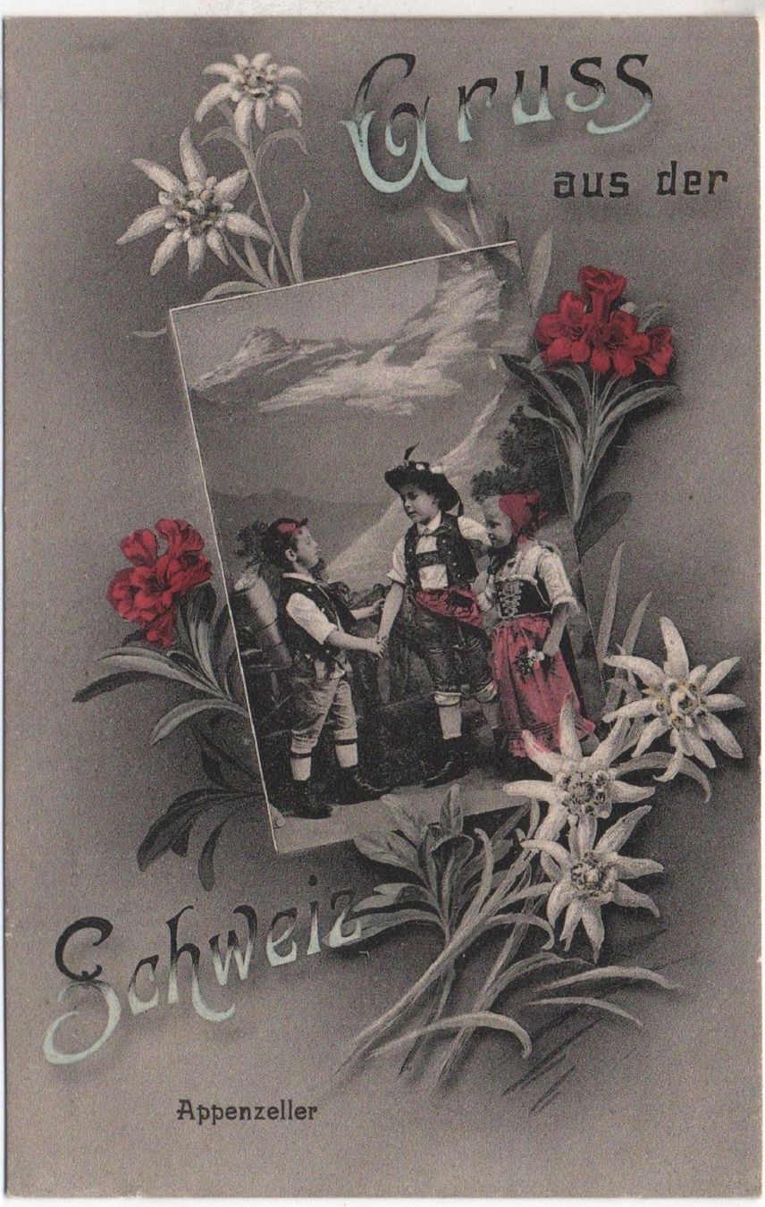 Cartoline postali: APPENZELLER TRACHTEN Kinder – Nuovo (secondo la descrizione) da Jona venduto da philajona