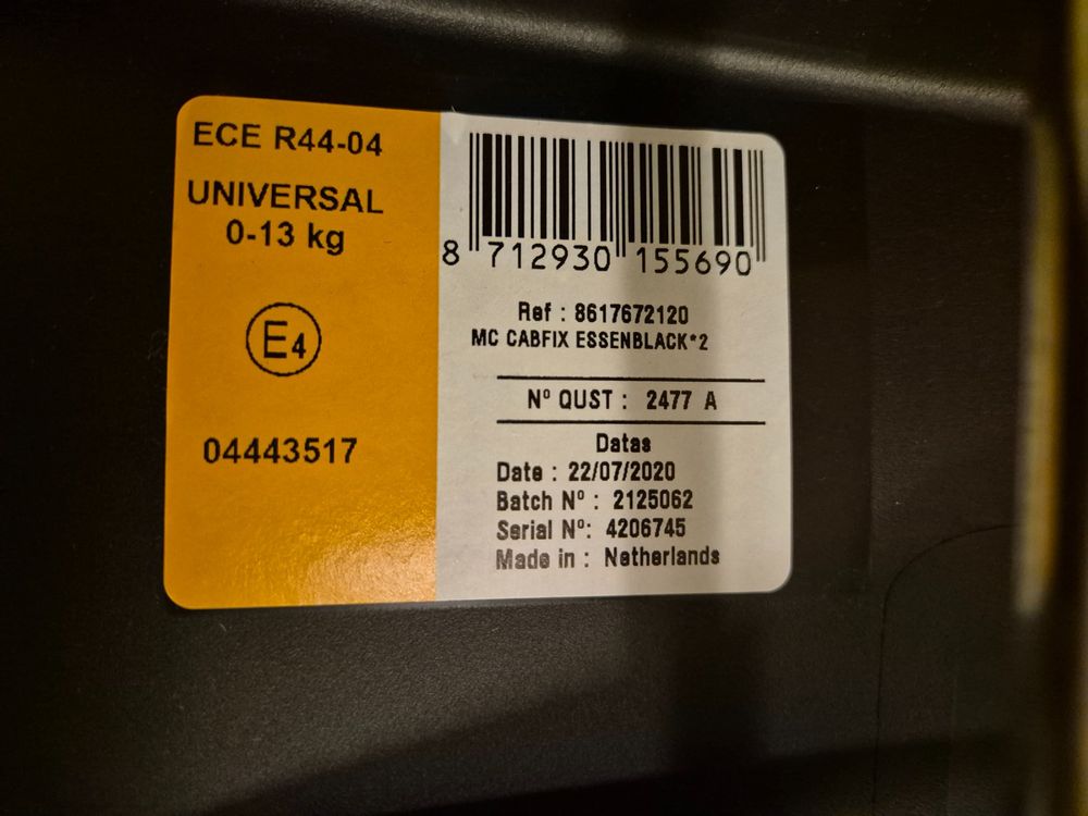 Maxi-Cosi Sièges auto: Maxicosi Cabriofix – Neuf (Voir description) à Bremgarten AG par Spirelli 5