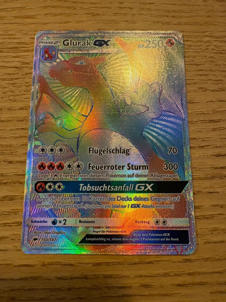 Pokémon Carte collezionabili: Glurak gx rainbow 150/147 – Nuovo (secondo la descrizione) da Fulenbach venduto da Goldeffect