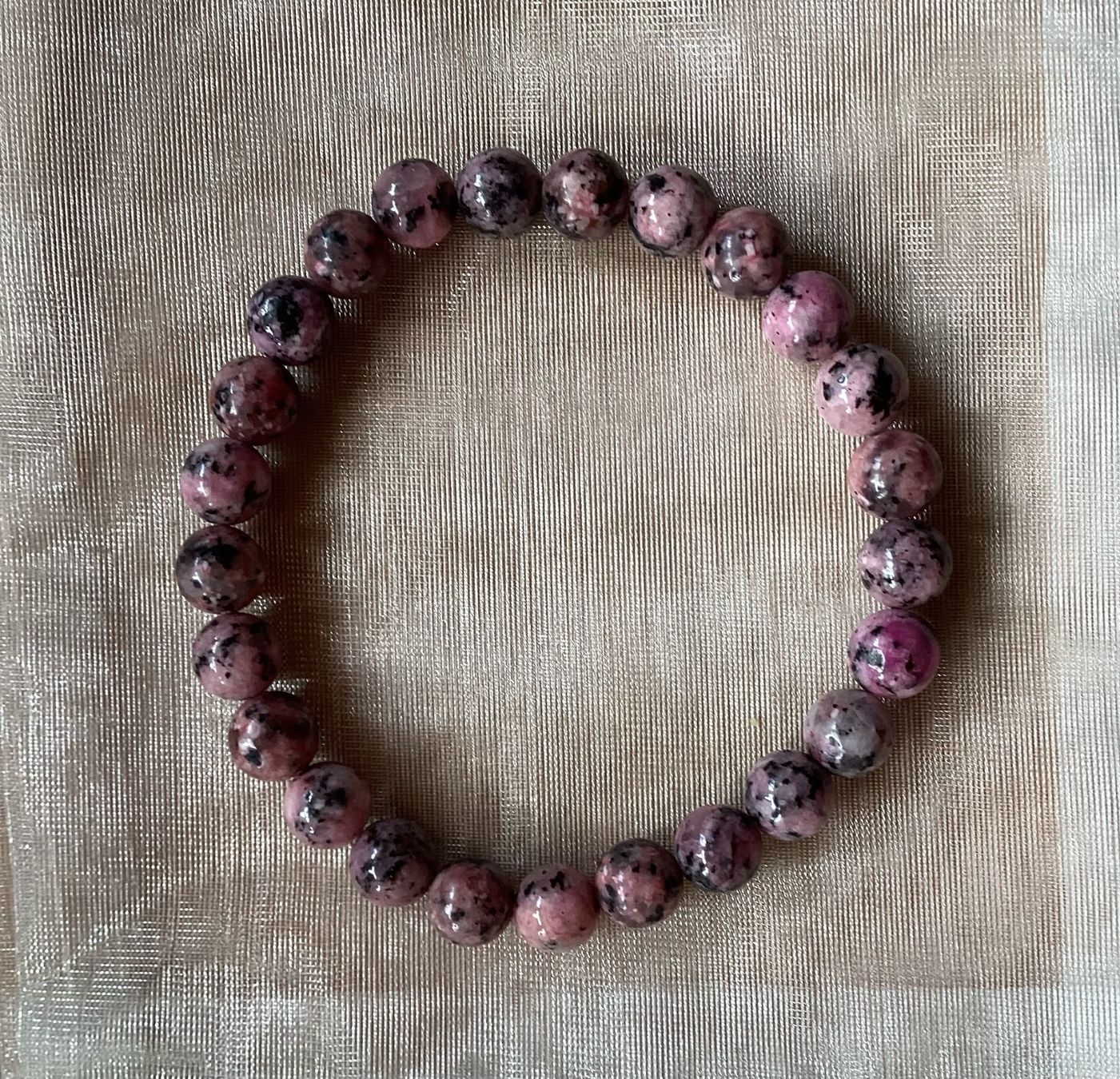 Bracciali & Braccialetti: Edelstein Heilstein Armband - Rhodonit – Nuovo e nell'imballaggio originale da Basel venduto da La_Campanella