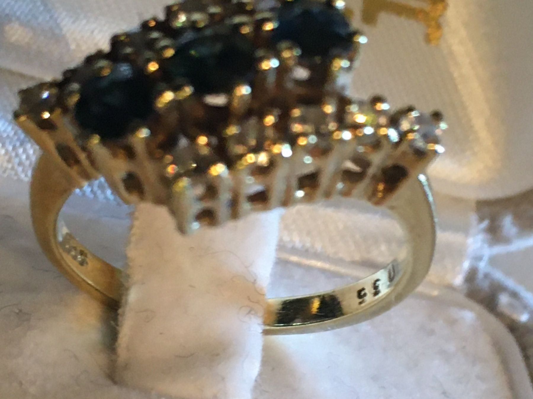 Anelli: Magnifique bague Saphirs/Diamants – Usato da Biel/Bienne venduto da soleil01 6
