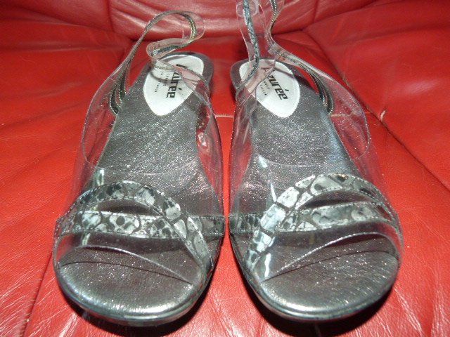 Damenschuhe: Azurée Cannes Keilsandalen, Gr. 37, silber – Gebraucht aus Nunningen von Fashion-Ave51