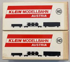 2 Stk. Klein Modellbahn 3139 USTC gedeckter Güterwagen Ep.3