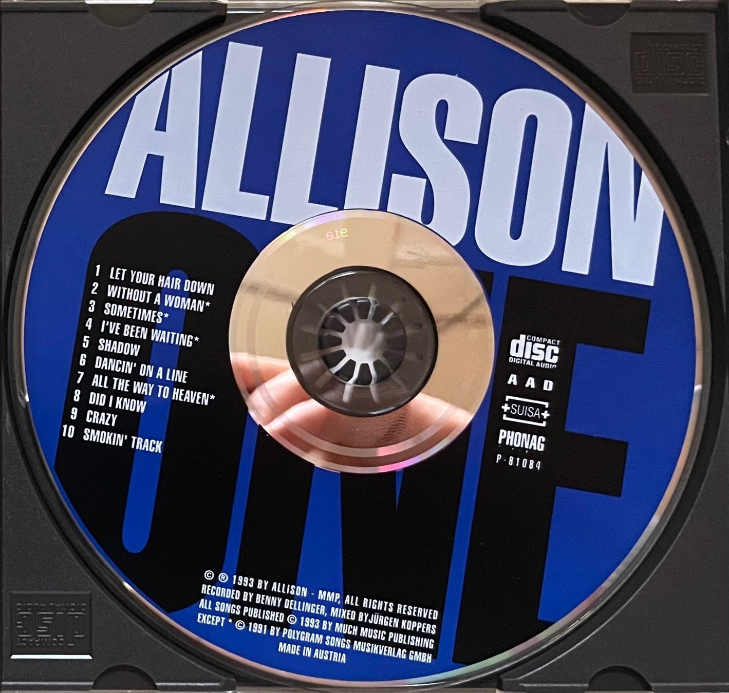 CD: Allison - One – Usato da Brunnen venduto da Barfly5 2