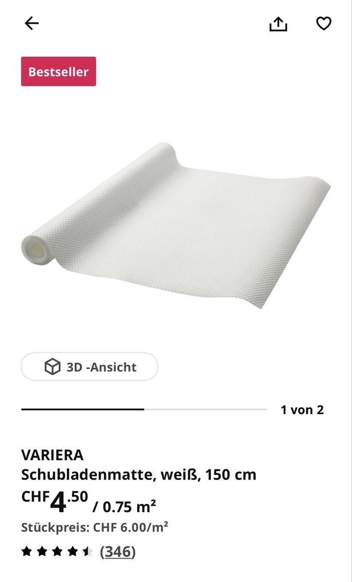 Ikea Cucine complete: Ikea Variera Schubladenmatte Neu – Nuovo e nell'imballaggio originale da Umiken venduto da Toyota148