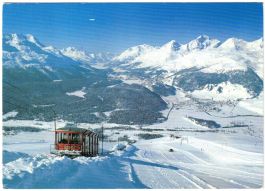 St. Moritz - Standseilbahn Muottas Muragl mit Skilift