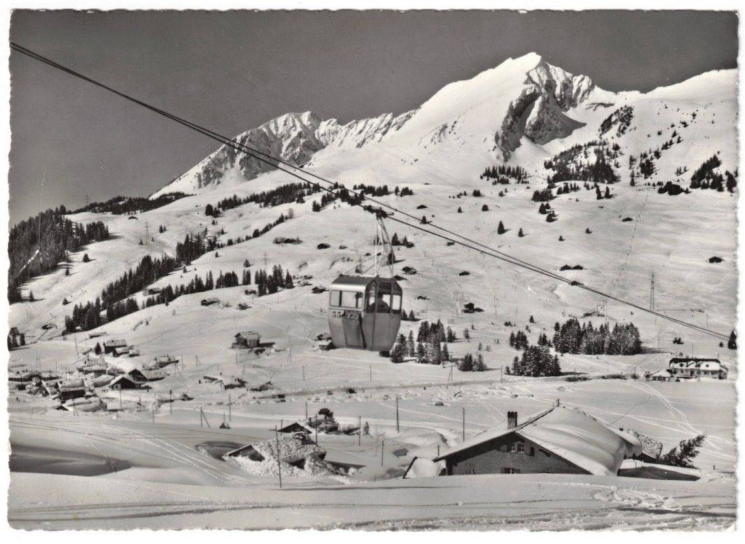 Cartes postales: Col des Mosses - Gondelbahn Pic Chaussy – D'occasion à Binningen par Mountainrider