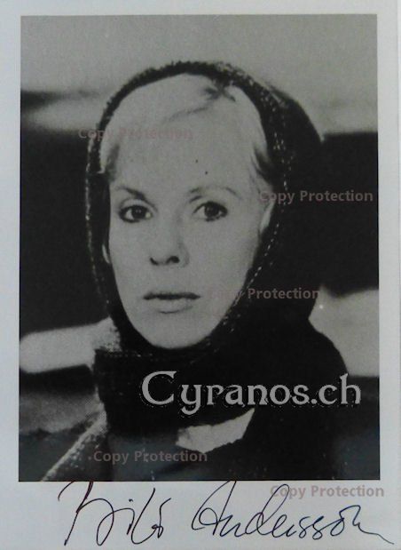 Autogramme: Bibi Andersson (1935-2019) Schauspielerin - Autogramm – Gebraucht aus Dietikon von cyranos1