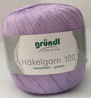 Häkelgarn 100 gründl 126 fliederfilethäkeln klöppeln Häkeln