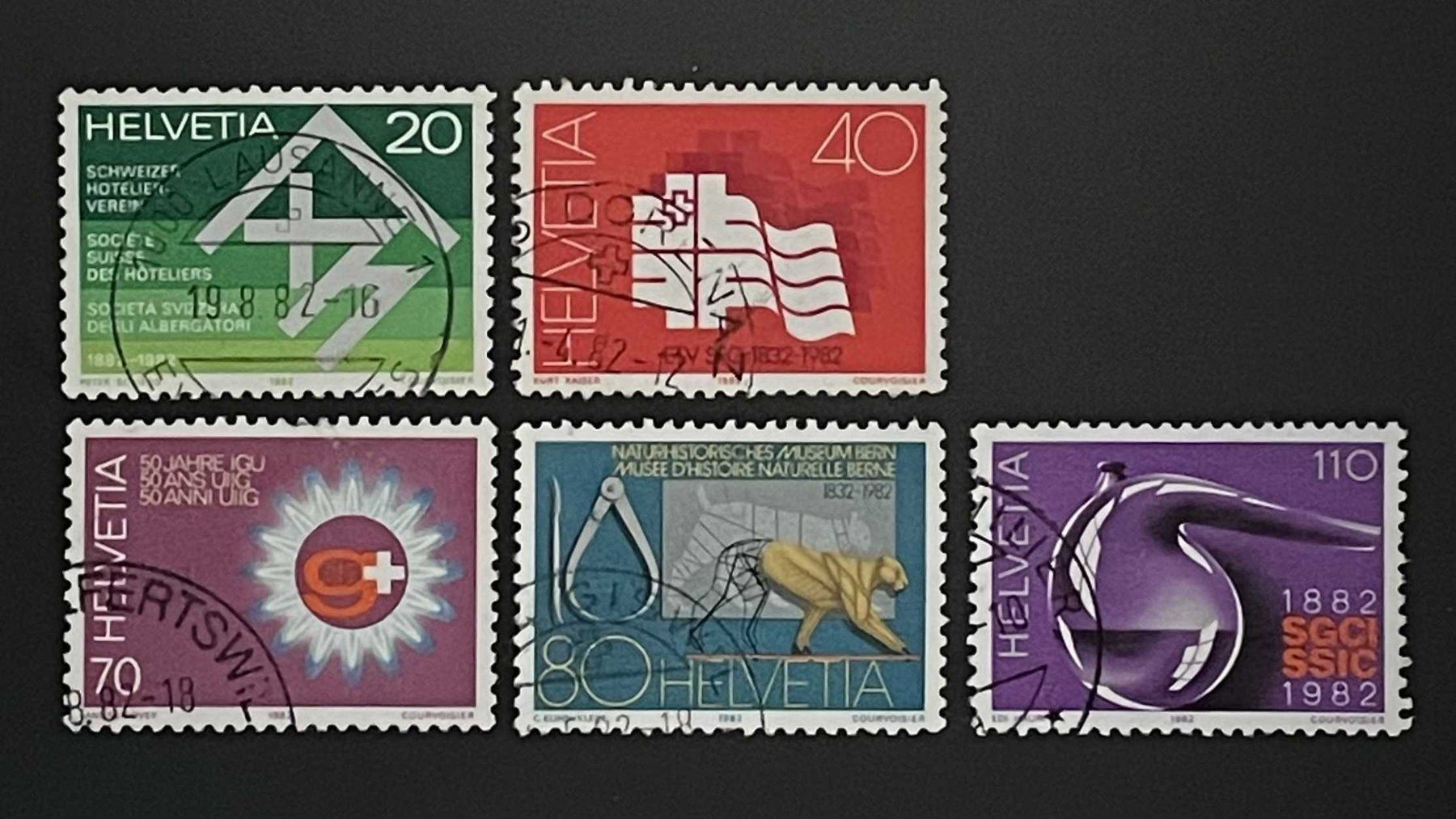 Alle Briefmarken: 1982 Sonderpostmarken I ʘ 663 -667 – Gebraucht aus Adliswil von Manegg
