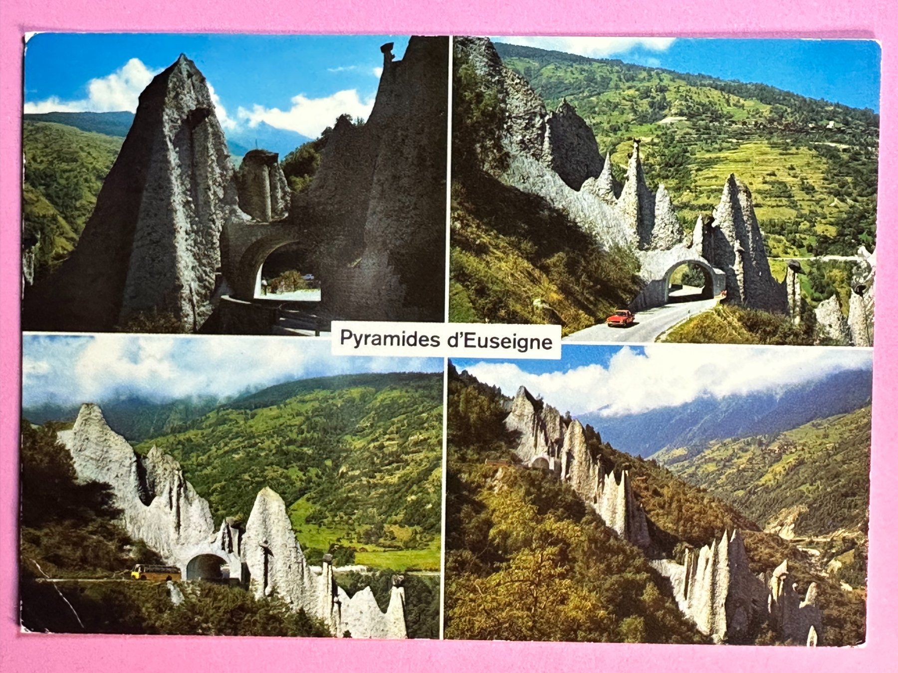 Cartoline postali: Pyramides d'Euseigne – Usato da Steg VS venduto da danwer74