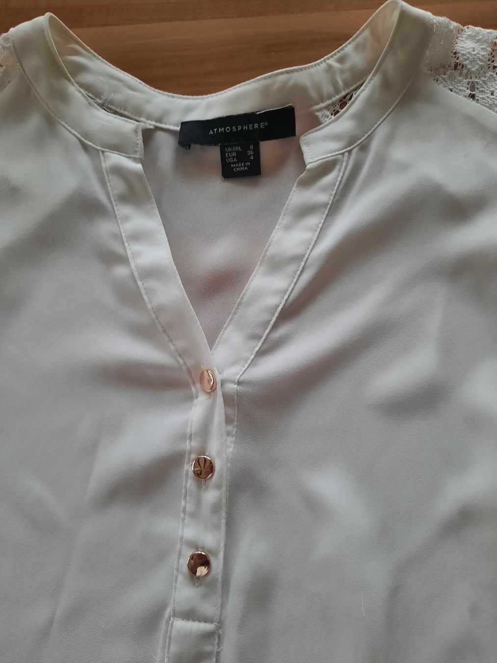 Blusen: Atmosphere Bluse, creme-weiss, Gr. 36 – Gebraucht aus Ibach von urs_sl5h 2