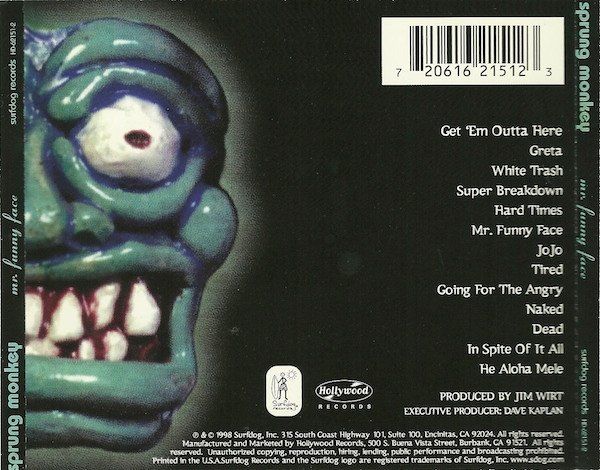 CDs: CD Sprung Monkey - Mr funny face (1998) – Gebraucht aus Möriken AG von mineralia 1