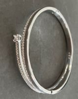 Elegante bracciale rigido argento 925 con zirconi ✨ Nuovo