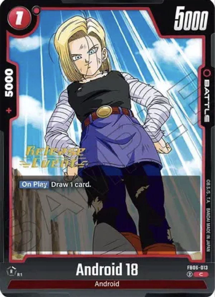 Sammelbilder & Trading cards: Dragonball Super Card Game Android 18, F806-013 Rare 46 – Neu (gemäss Beschreibung) aus Illnau von ang_ts2t