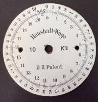 VINTAGE HAUSGALT-WAAGE ZIFFERLATT EMAILLIERT