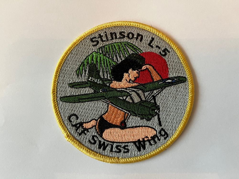 Schweizer Armee Toppe: Stinson L-5 Flugzeug Patch – Nuovo (secondo la descrizione) da Zürich venduto da T62om