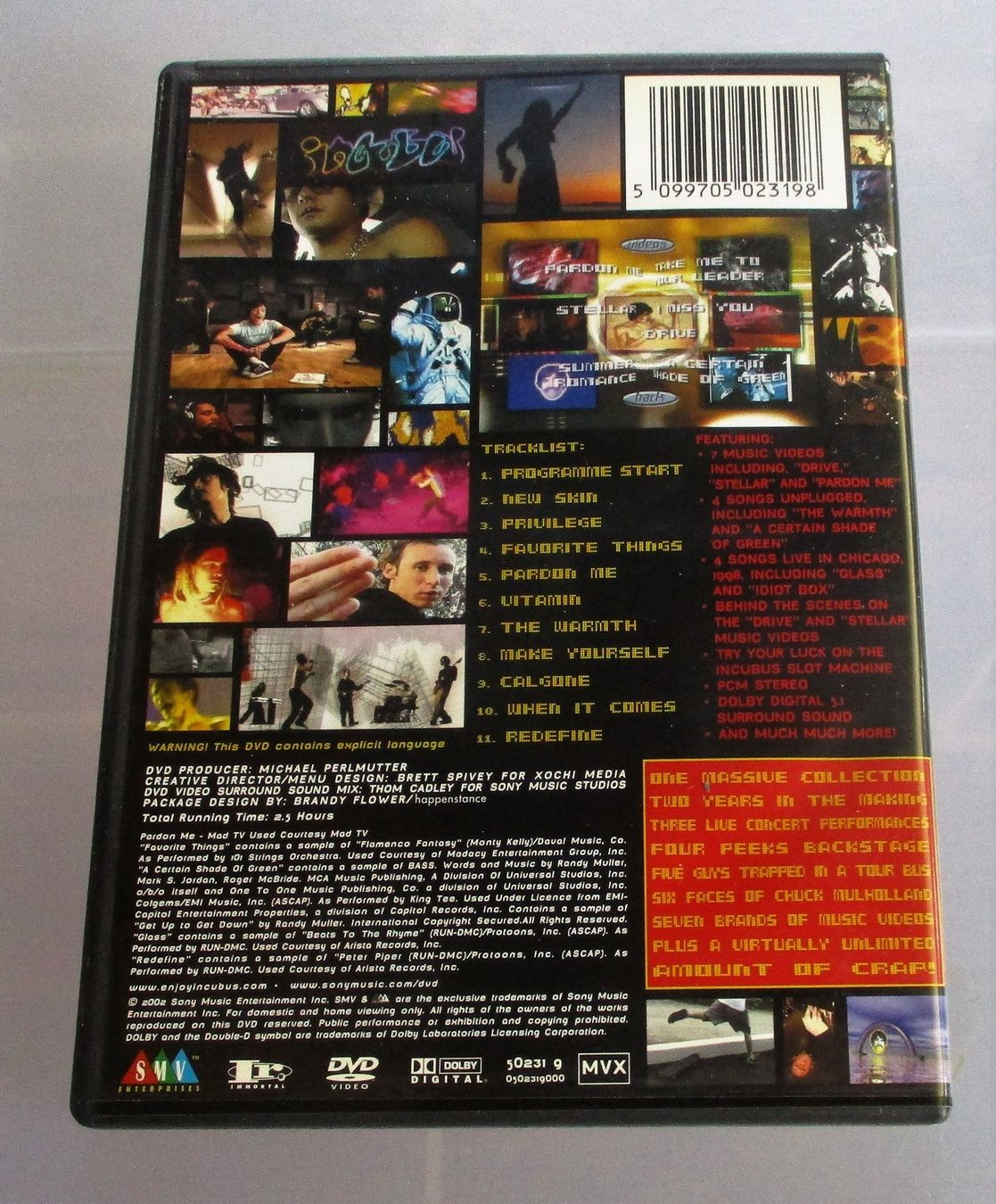 Tutti i DVDs: INCUBUS - Volume 2 DVD – Usato da Wattwil venduto da Muriel10 1