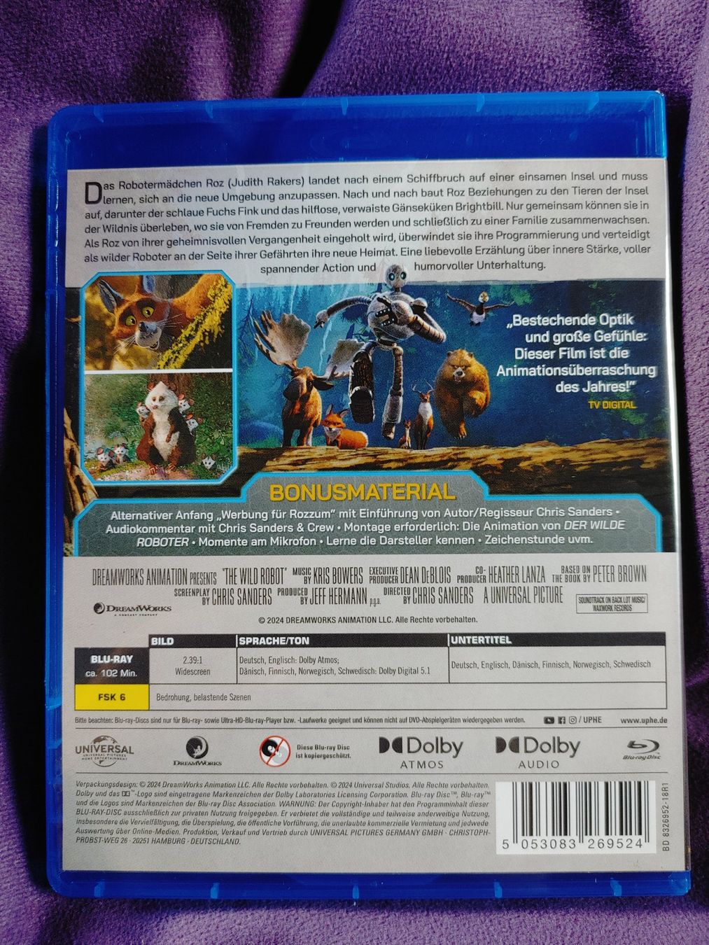 Alle DVDs: Der Wilde Roboter - Dreamworks - Blu Ray – Gebraucht aus Ibach von FinrodTaralom 1