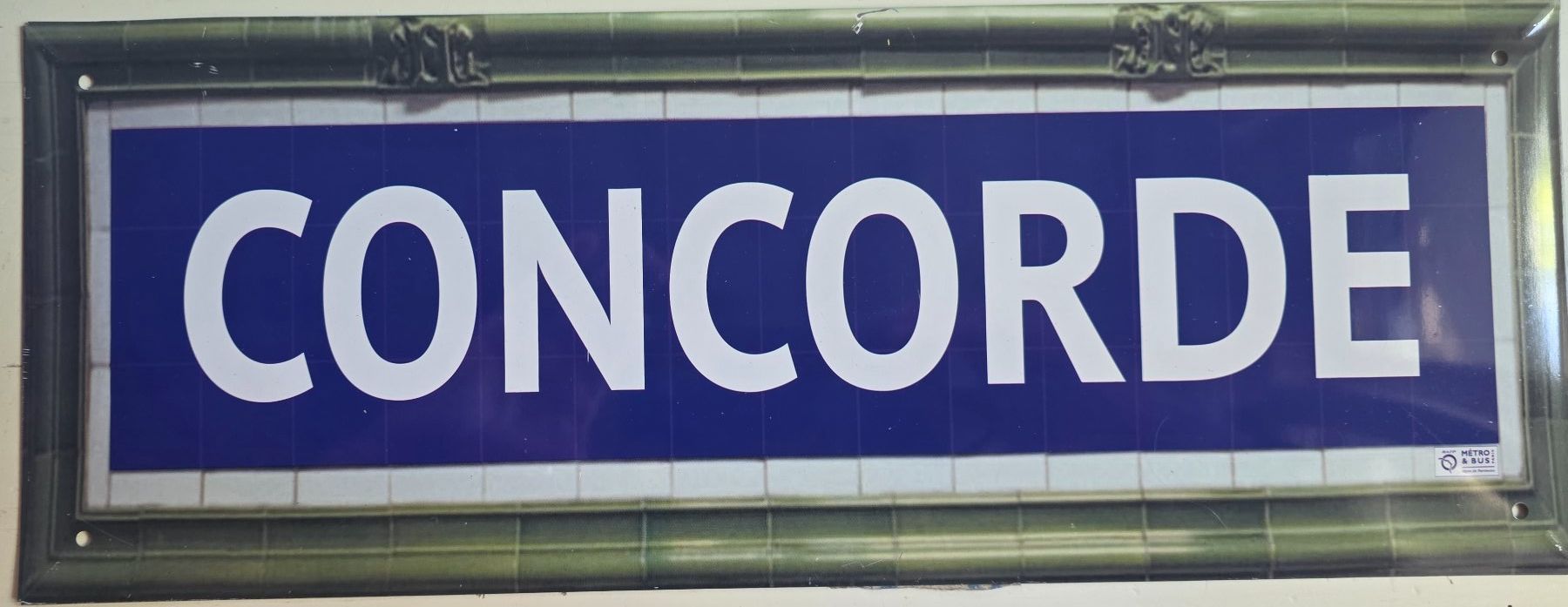 Insegne: Enseigne Métro Paris Concorde  ancienne déco – Nuovo (secondo la descrizione) da Lausanne venduto da OctobreRouge16