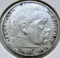 2 Reichsmark 1937 A – Hindenburg – Deutsches Reich – Silber