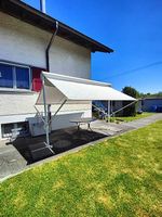 Sonnenmarkise freistehend/ Sonnensegel mit Standfüssen