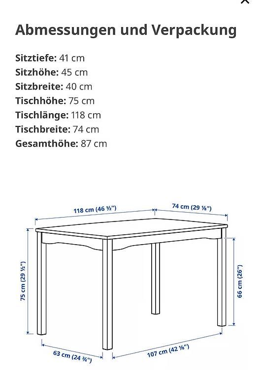 Tische: Esstisch mit Stühlen – Gebraucht aus Sommeri von typ_5gd2 1