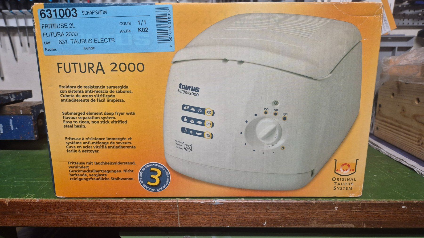 Taurus Elettrodomestici da cucina: Friteuse Taurus Futura 2000 2L – Nuovo (secondo la descrizione) da Densbüren venduto da ivanbabamov