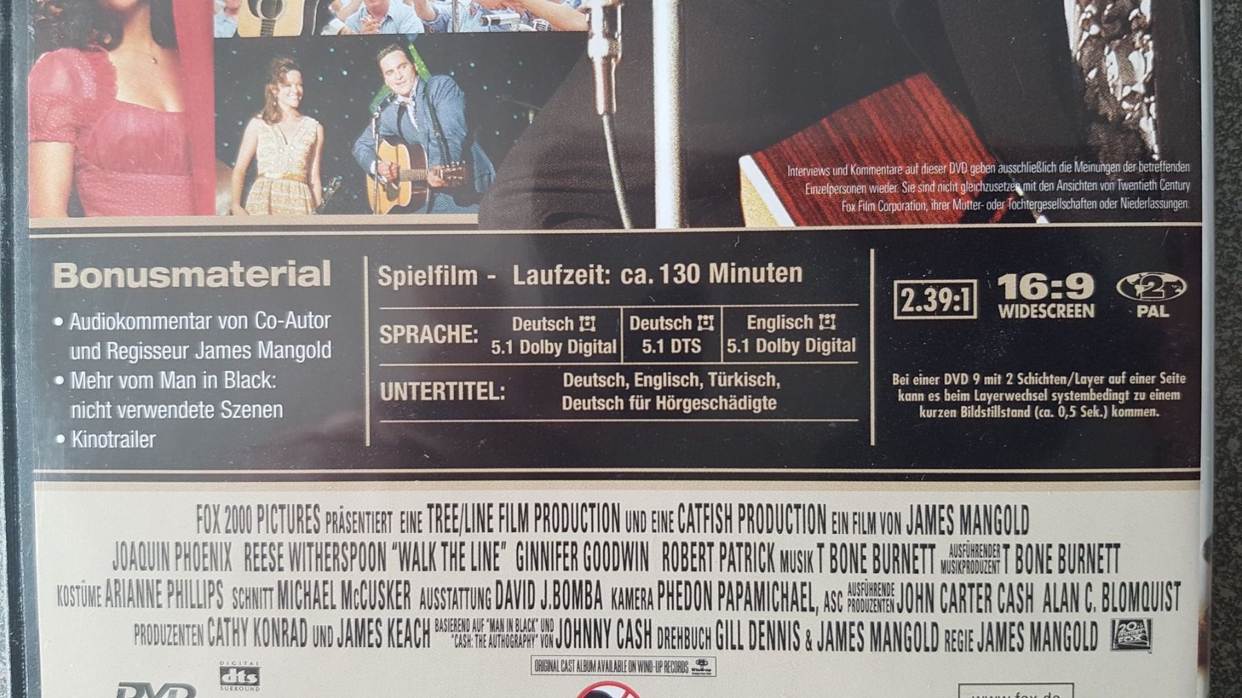 Alle DVDs: DVD Walk the Line/ Jaquin Phoenix – Gebraucht aus Oetwil am See von fineli2 1