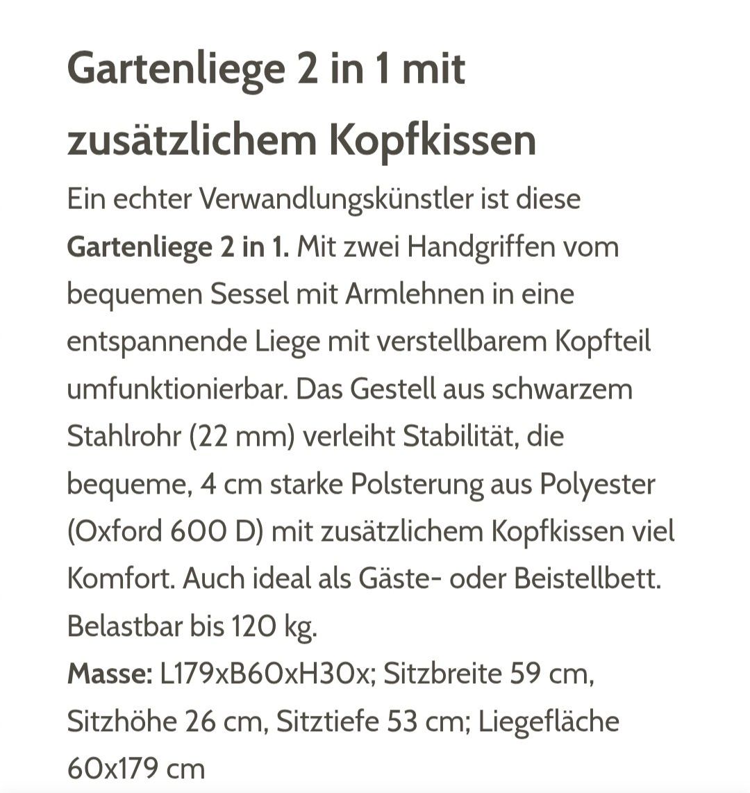 Sedie a sdraio: Gartenliege – Usato da Zürich venduto da Lemon007 4