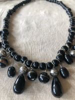 Kette Halskette 90er J. Ton Ethno Boho schwarz