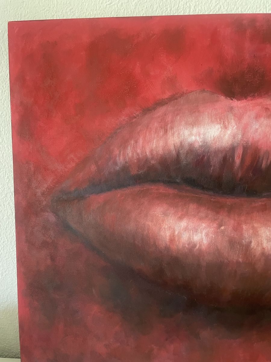 Gemälde: Lippen - Gemälde Acryl auf Leinwand - unikat – Gebraucht aus Baden von Gaivlis 1