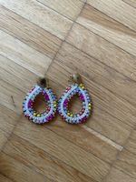 Summer Boho Beaded Teardrop Earrings