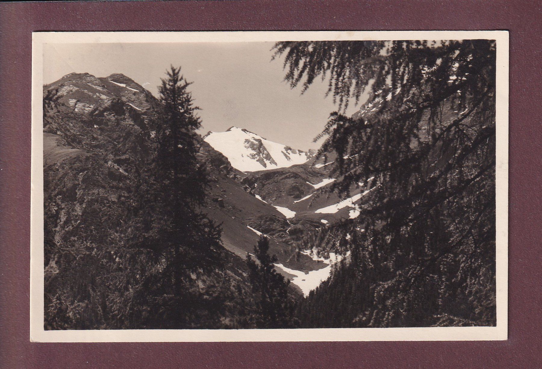 Cartoline postali: PIZ QUATTERVALS vom Blockhaus - 1932 – Usato da Pully venduto da nicecards