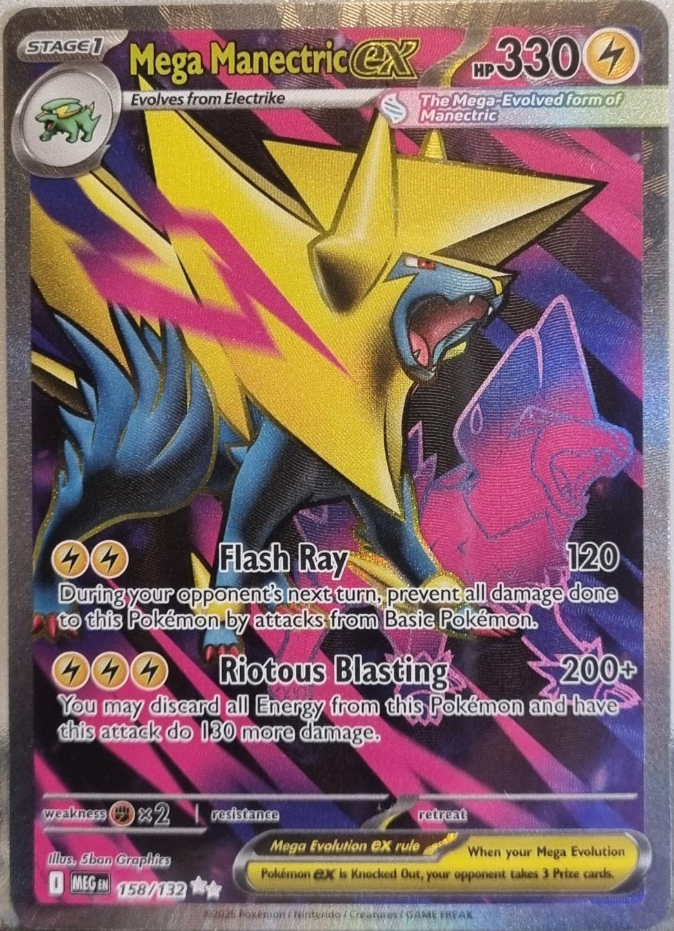 Pokémon Sammelbilder & Trading cards: Pokémon – Mega Manectric ex 🇺🇸 - MEG-158 - Mega Evolution – Gebraucht aus Bern von NeoSatoshi