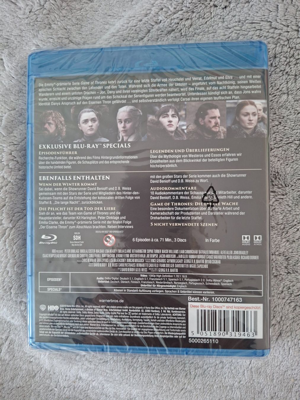 Tutti i DVDs: GAME OF THRONES 1 - 8  BLURAYs  (SPECIAL - EDITION!) – Usato da Aesch BL venduto da Burschi59 5