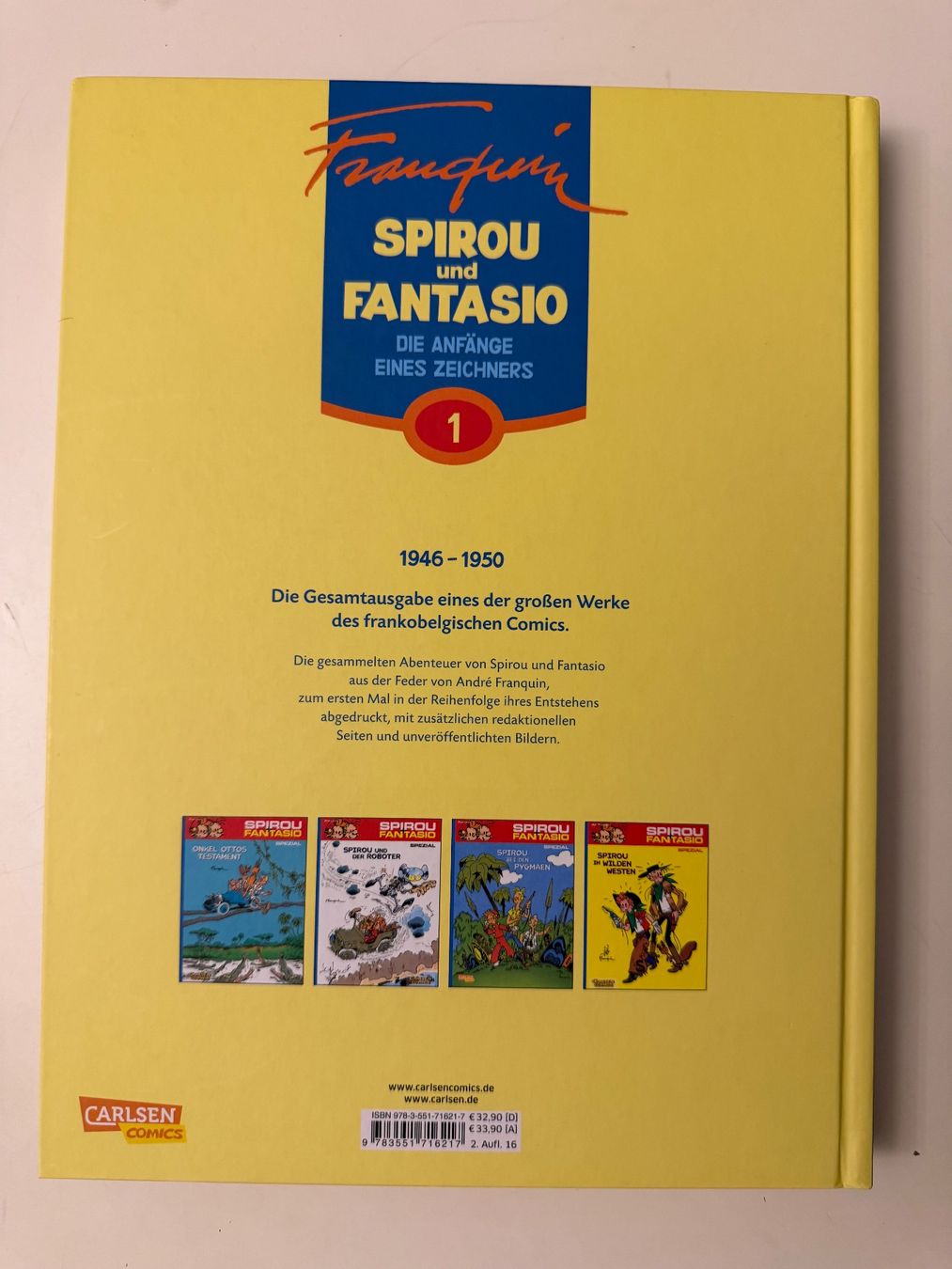 Fumetti: SPIROU & FANTASIO GESAMTAUSGABE BAND 1 – Nuovo (secondo la descrizione) da Münsingen venduto da Ganjam 2