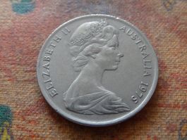 AUSTRALIA  10 Cents  1975