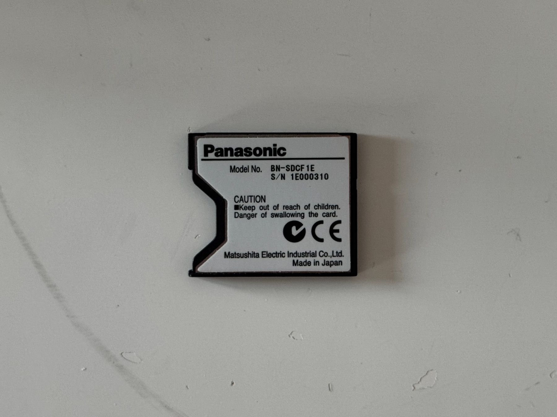Panasonic Schede di memoria: Panasonic BN-SDCF 1E SD-CF Adapter SD Karte Memory Card – Usato da Rheinfelden venduto da Eldritchwitch 1