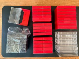37 Kasetten Leerhüllen, 6 davon NEU