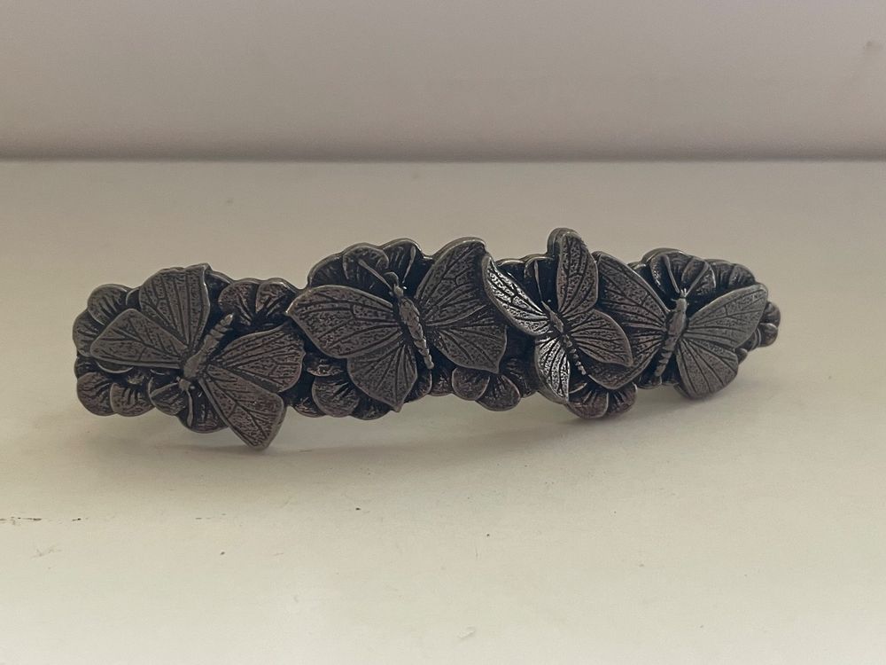 ANCIENNE BARRETTE DE cheveux en argent massif EUR 30,00 - FR