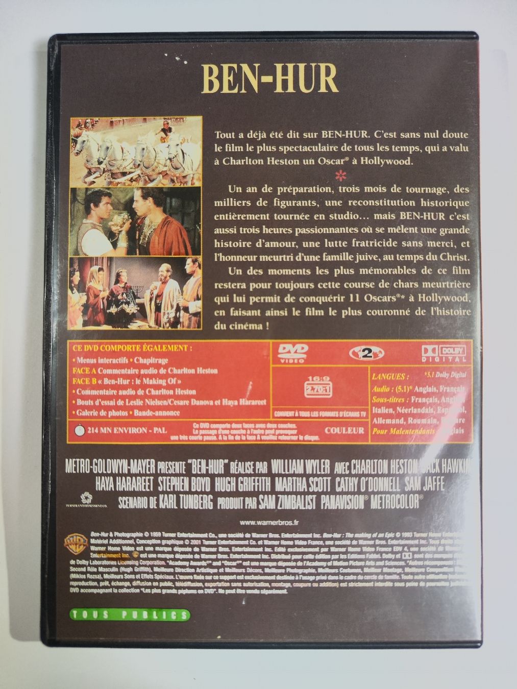 Tutti i DVDs: DVD - Ben-Hur – Usato da Commugny venduto da Teksen 1