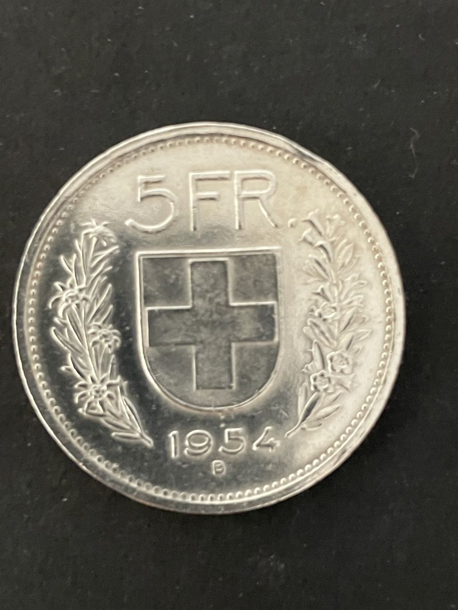 Toutes les monnaies: 5.- Silber CH Jahr 1954 – D'occasion à Meierskappel par Hala03