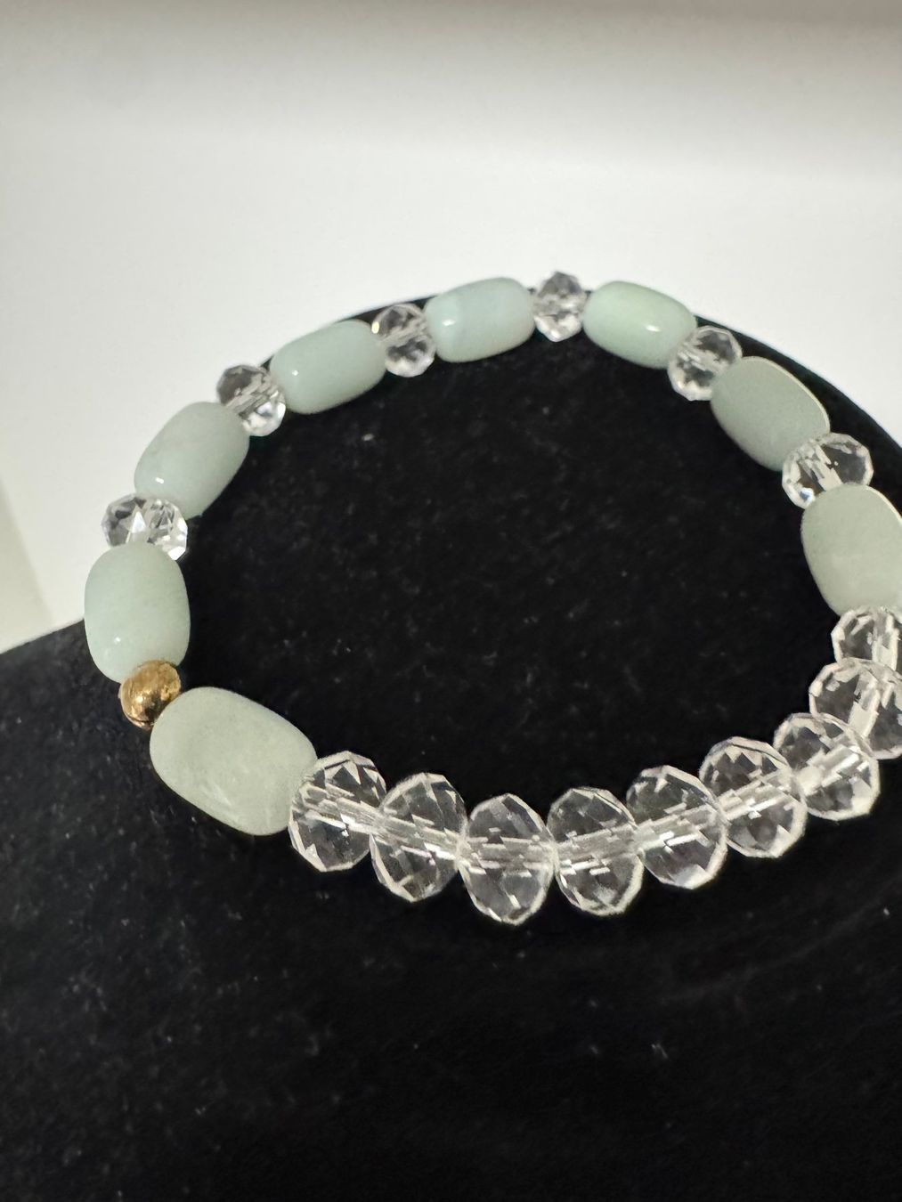 Bracciali & Braccialetti: Armband Aquamarin, Tschechischer-Kristall. – Nuovo (secondo la descrizione) da Biberist venduto da tl-schmuck