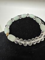 Armband Aquamarin, Tschechischer-Kristall.
